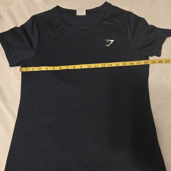 Gymshark Mens T-Shirt Short Sleeve Navy Blue Gym Casual Athleisure Large - Picture 6 of 8